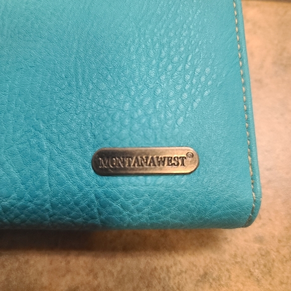 Montana West Concho Leather studded floral embroidered Wallet Western Boho NWT - Picture 11 of 12